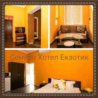 Гостевой дом Guest Rooms Exotic Пазарджик Двухместный номер с 1 кроватью и балконом (для 2 взрослых и 1 ребенка)-7